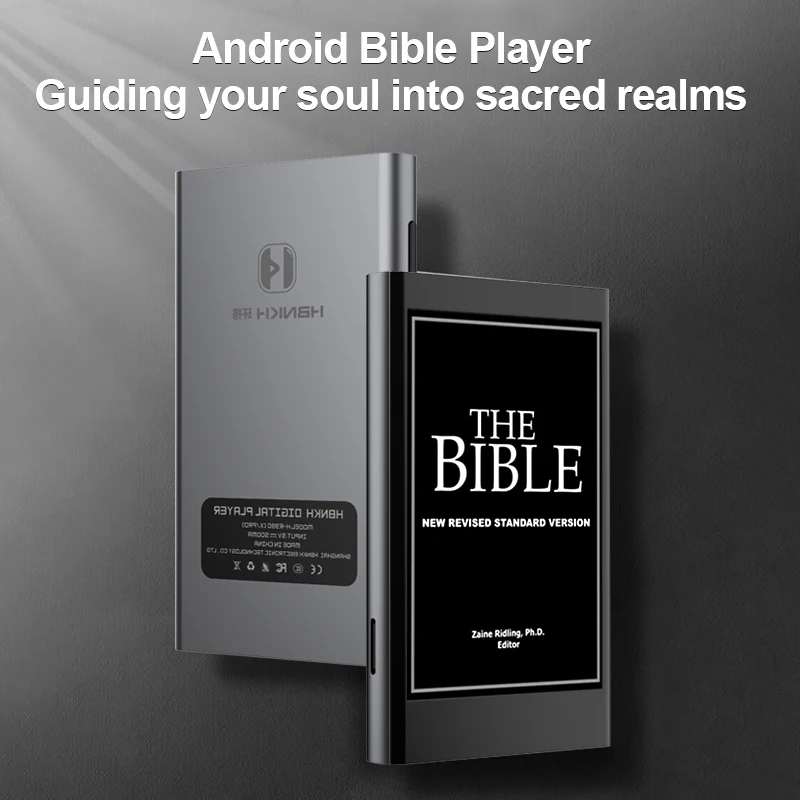 HBNKH Neuankömmling 4 Zoll Holy Biible Player Audio Bible E-Book Lesen mit Android-System