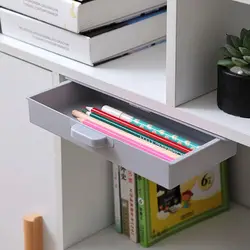 Save Space Drawer Storage Box Suspension Design Office Stationery Organizer Table Storage Box Under The Desk Drawer Type