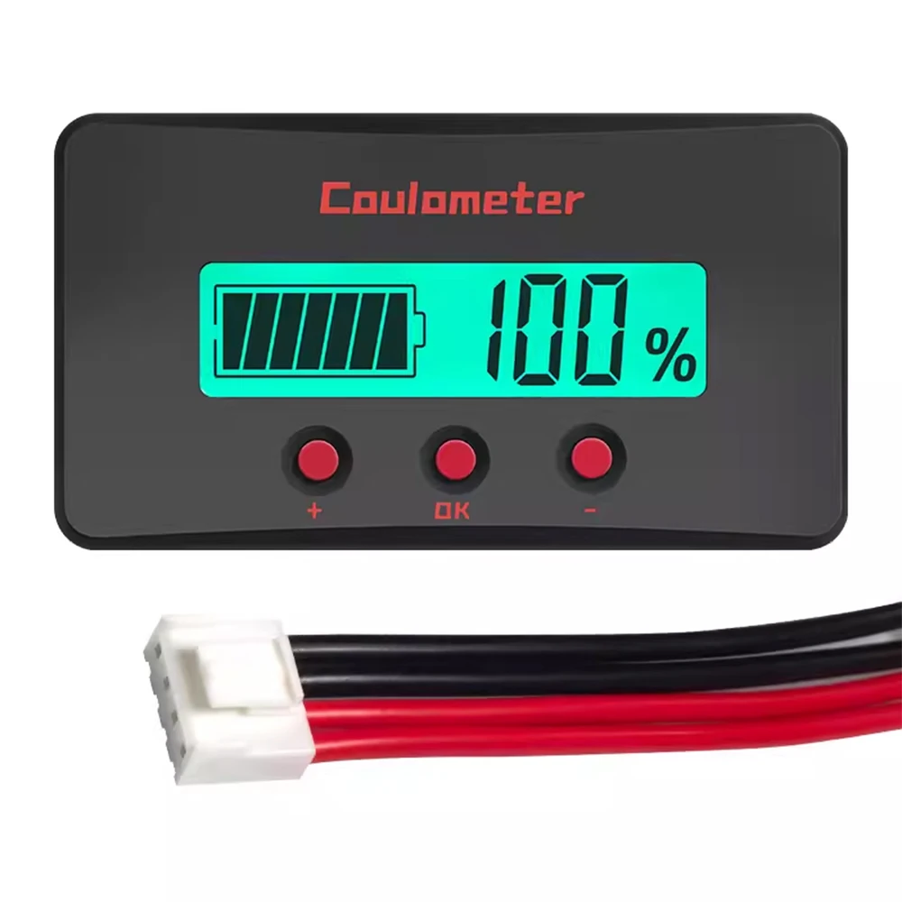 PZEM-035 DC 8-120V 0-10A LCD Digital Display Voltmeter Ammeter Battery Capacity Tester Car Battery Indicator 0-999Ah