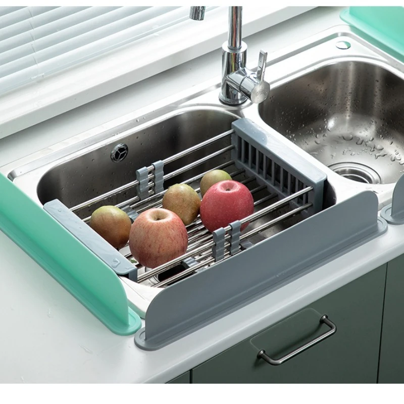 Kitchen Sink Silicone Water Barrier Anti Splash Water Stopper Household Countertop Washing Dish Water Block Board