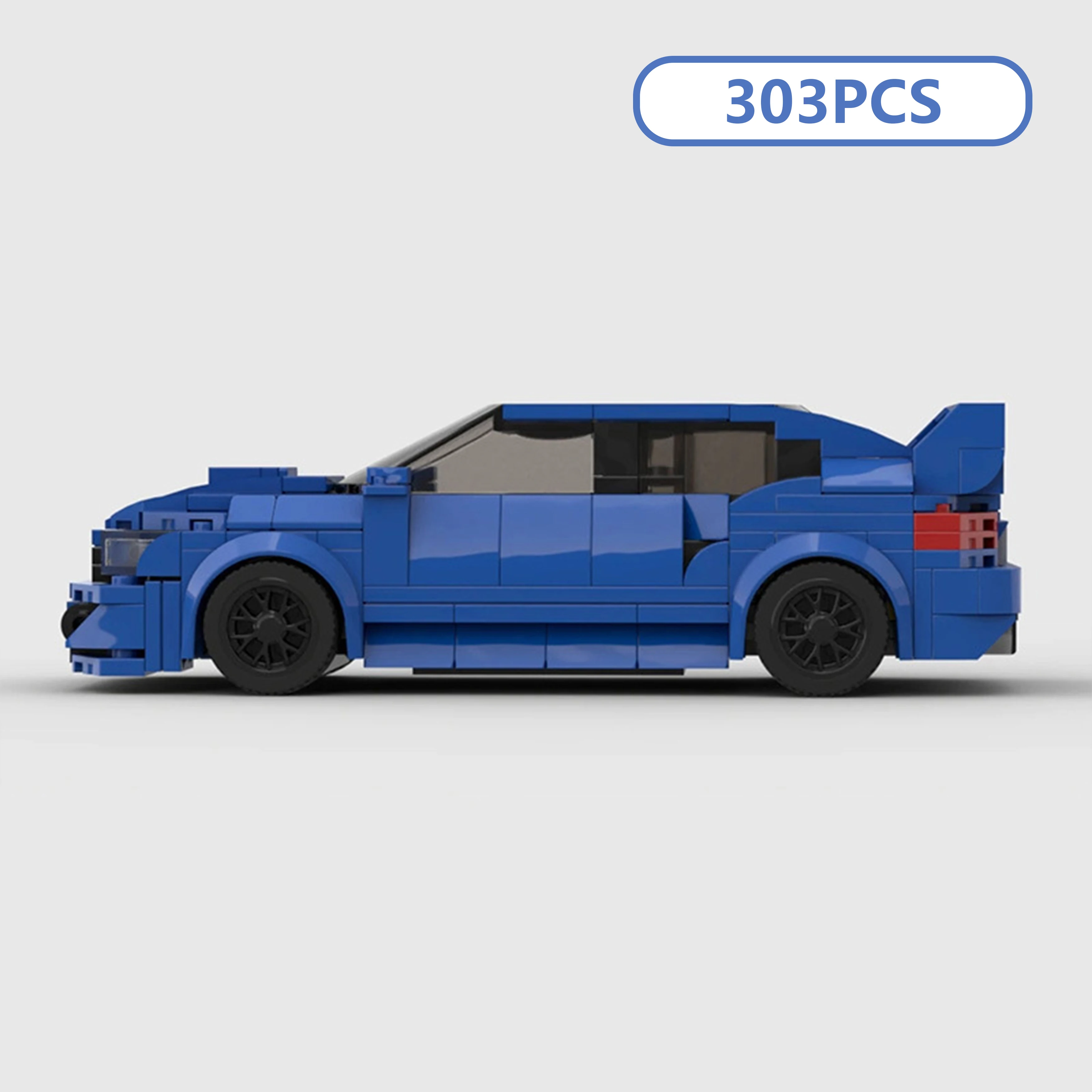 DIY MOC 스바루 WRX STI 레이싱카 모델 키트, 창의적인 스포츠 차량 블록 장난감 팬 및 수집가를 위한 크리스마스 선물