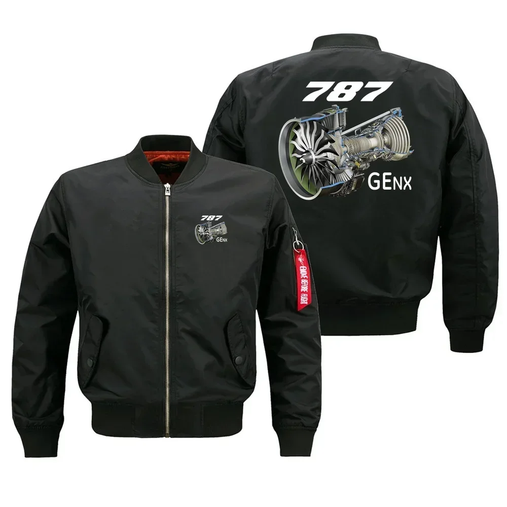 

New Windproof Military Outdoor Flight 787 GENX Engine Aviation Pilots Men Ma1 Bomber Jacket Baseball Coats