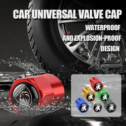 4PCS Metal Wheel Tire Valve Stem Caps Car-Styling Badge Accessories For Peugeot 206 307 308 3008 207 208 407 508 2008 5008 107