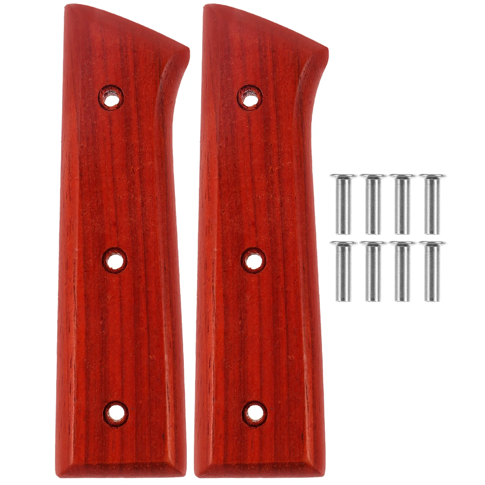 Kitchen Knives Hand Grip Accessories with Holes Anti-skid Handle Replacement Brown Chopping