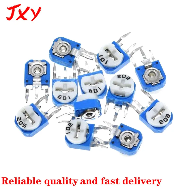 20PCS RM063 Rm-063 100 200 500 1k 2k 5k 10k 20k 50k 100k 200k 500k 1m Ohm Trimpot Trimmer Potentiometer Variable Resistor