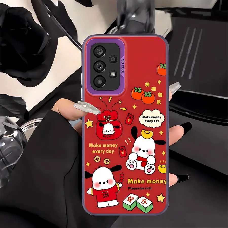 เคสสำหรับ Samsung Galaxy A32 A34 A24 A25 A11 A12 A35 A15 A16 A36 A21s A23 A13 A14 A26 A31 A17 A20s ฝาหลังโทรศัพท์ลายซานริโอ