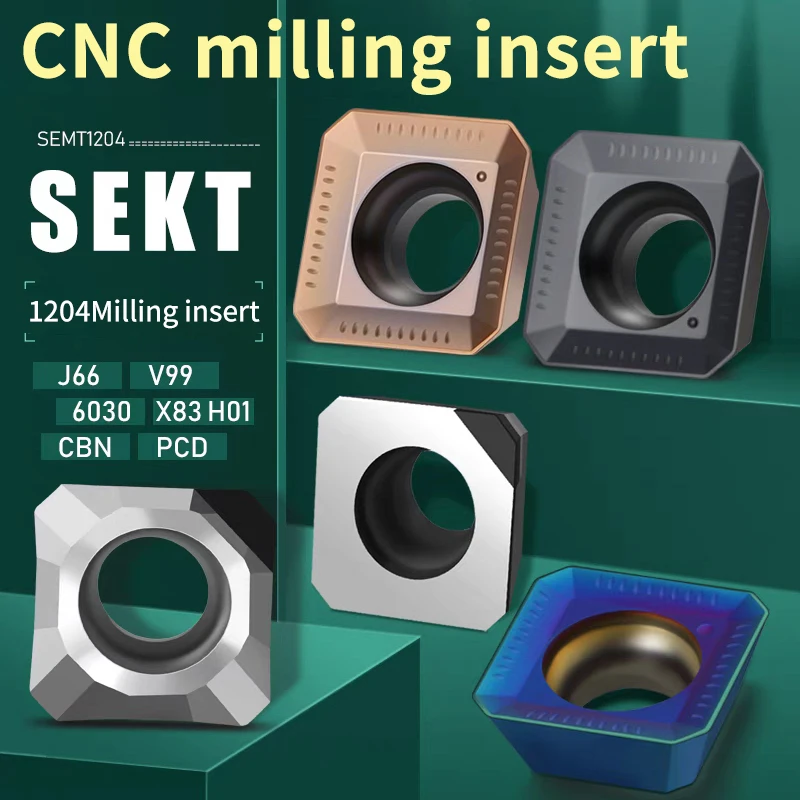 

UFS TAP CNC milling cutters SEKT1204/SEHT1204 stainless steel quenched steel aluminum inserts KM12 disc cutters