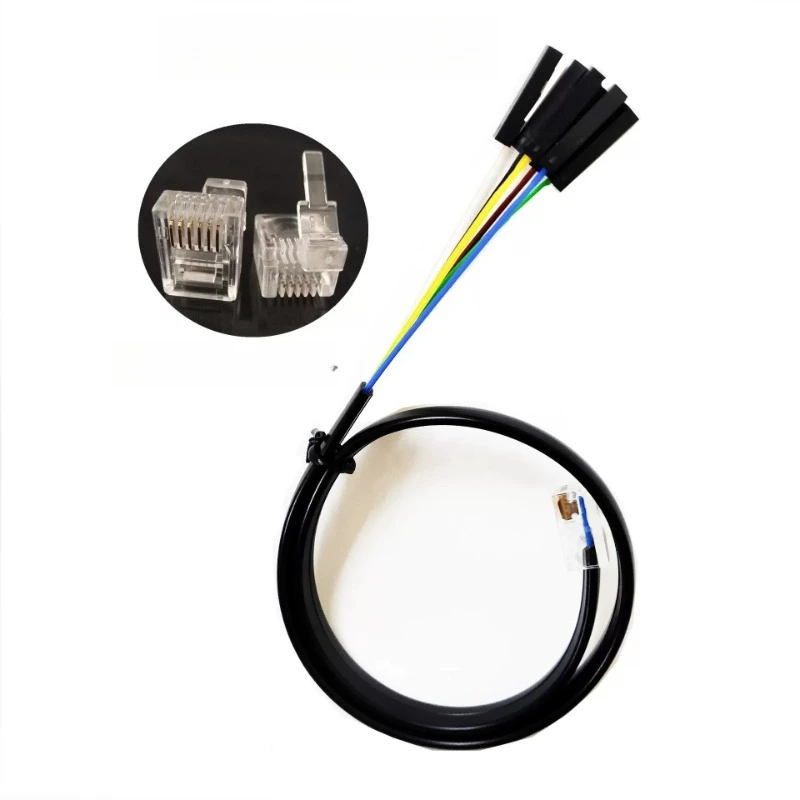 Crystal Head To DuPont RJ12 Connection Cable 6P6C Left Buckle Position Right Buckle Position EV3 To DuPont Head RJ11 Data Cord