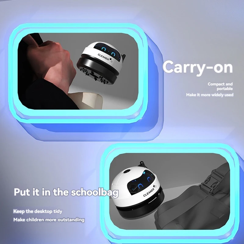 Xiaomi Mini Vacuum Cleaner Desktop Rechargeable Cleaner Rubber Shavings Keyboard Cleaner Portable Automatic Dust Extractor