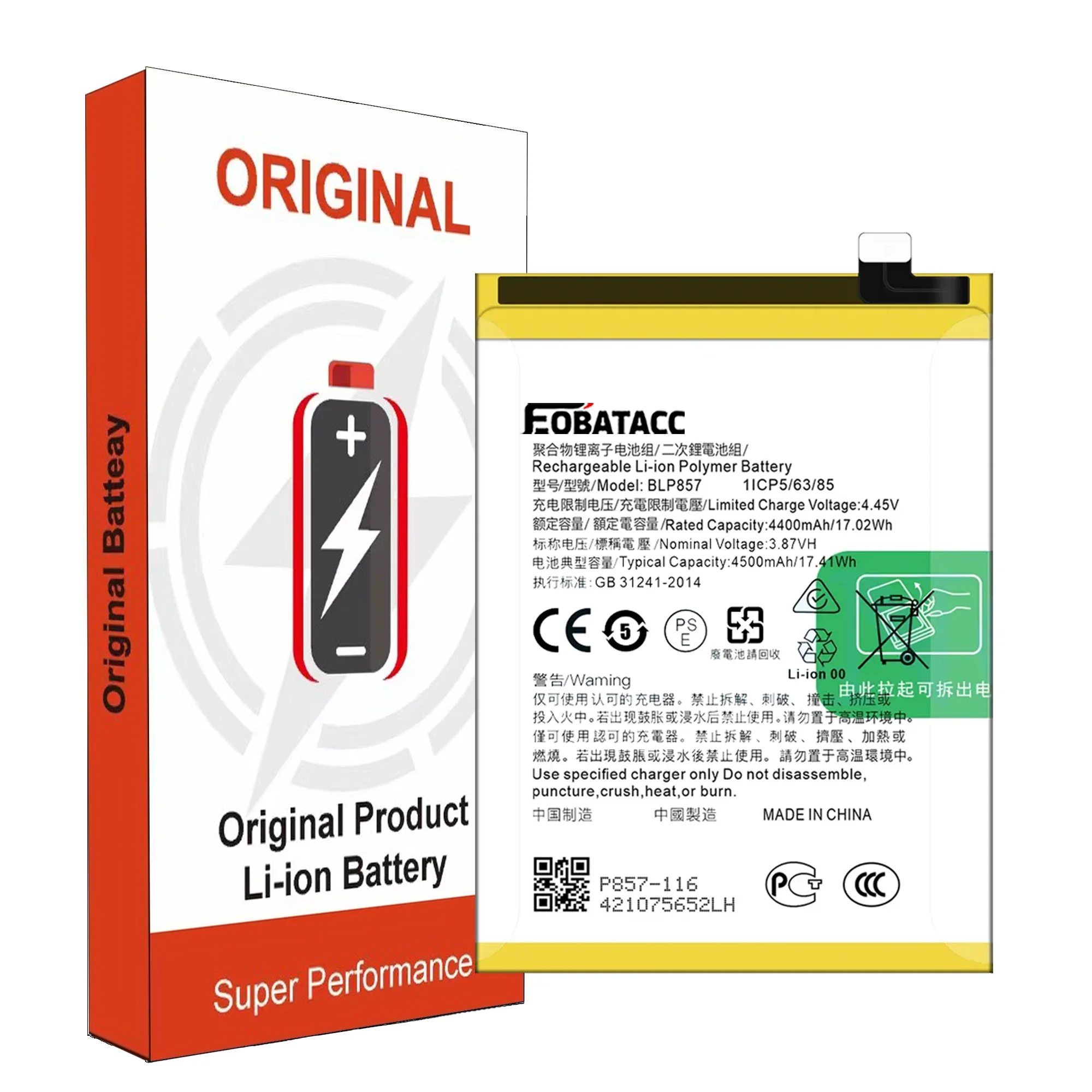 2026 Years New BLP809 BLP849 BLP857 BLP887 BLP919 BLP947  BLPA25 Battery For Oppo Realme GT Neo 2 3 Neo2 Neo 5 GT2 Pro Master