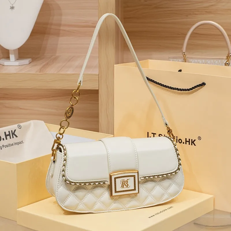 Light Luxury Brand Women's Single Shoulder Underarm Bag for Autumn and Winter 2025, Designer High-End Fashion Crossbody Bag