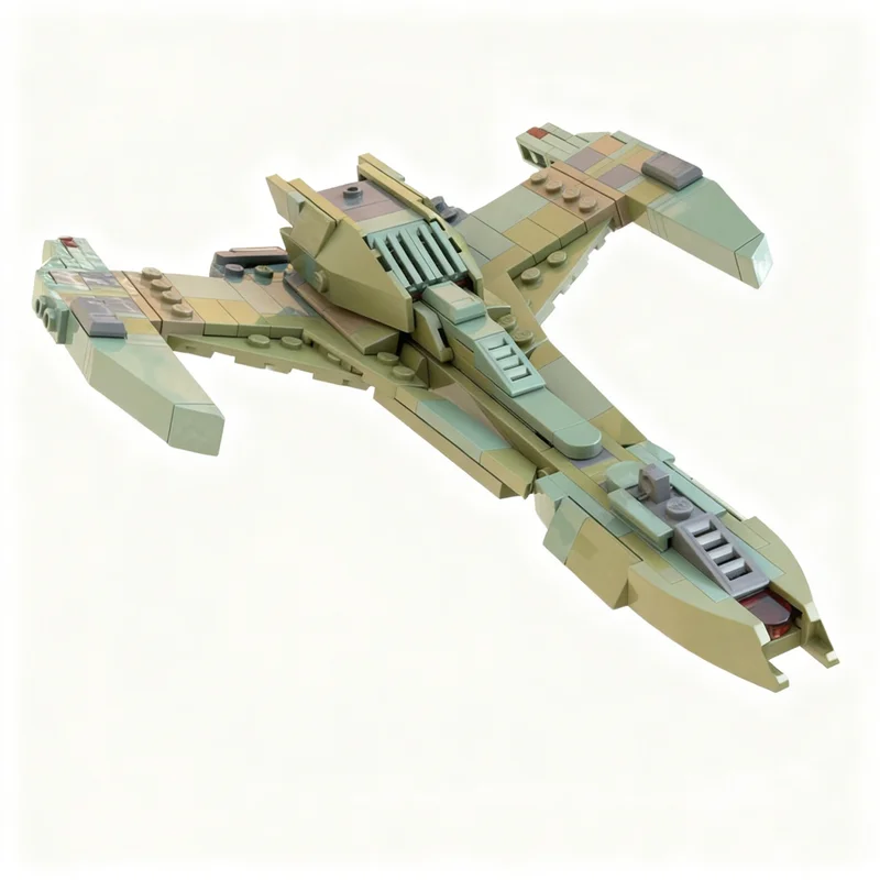 255pcs MOC Space Klingon Raptor Scout Vessel Star Trek Model Toy Building Blocks Construction Christmas Gifts Brick Kids Idea view 4