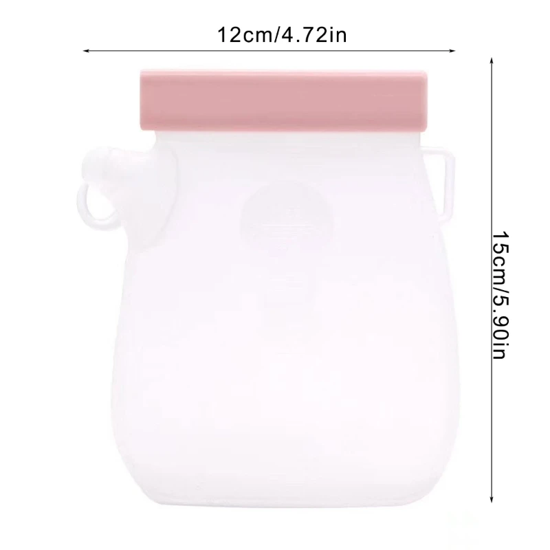 Comoda borsa in silicone per latte materno Borsa per latte in silicone per allattamento per mamme in Sigillatura