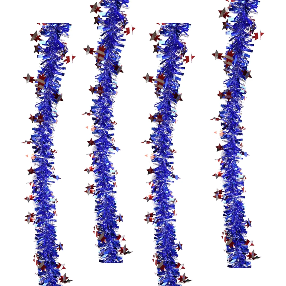 

4Pcs American Flag Hanging Decorations Red White Blue Independence Day Party Supplies Creative Festival Decorative Hanging