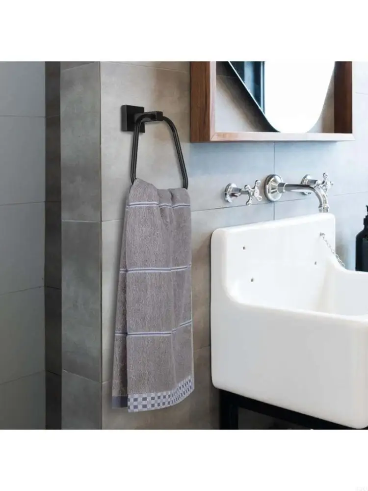   Aluminum Hook Strong Load Bearing Capacity for Towels Matte Black Finish Hanger