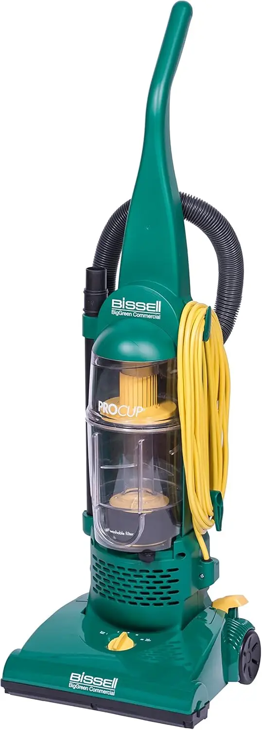 

BigGreen BGU1937T 13 5 Pro Cup Bagless Upright Vacuum with On board Tools 44 Height 13 5 Wide 13 2 Length Polypropylene 2 fl