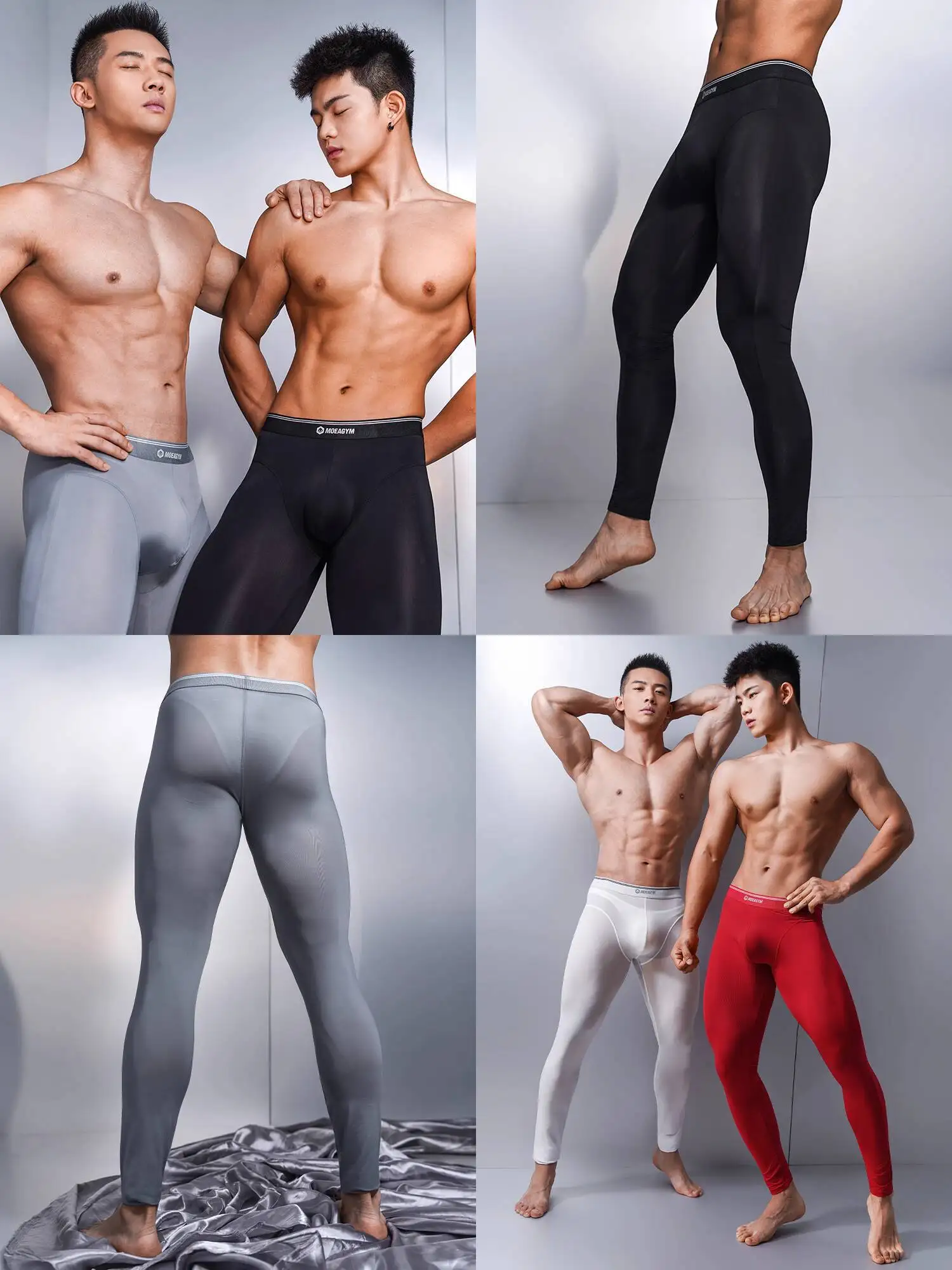 Verão masculino fitness plus size leggings esportivas magro treino apertado casa calças roupa interior
