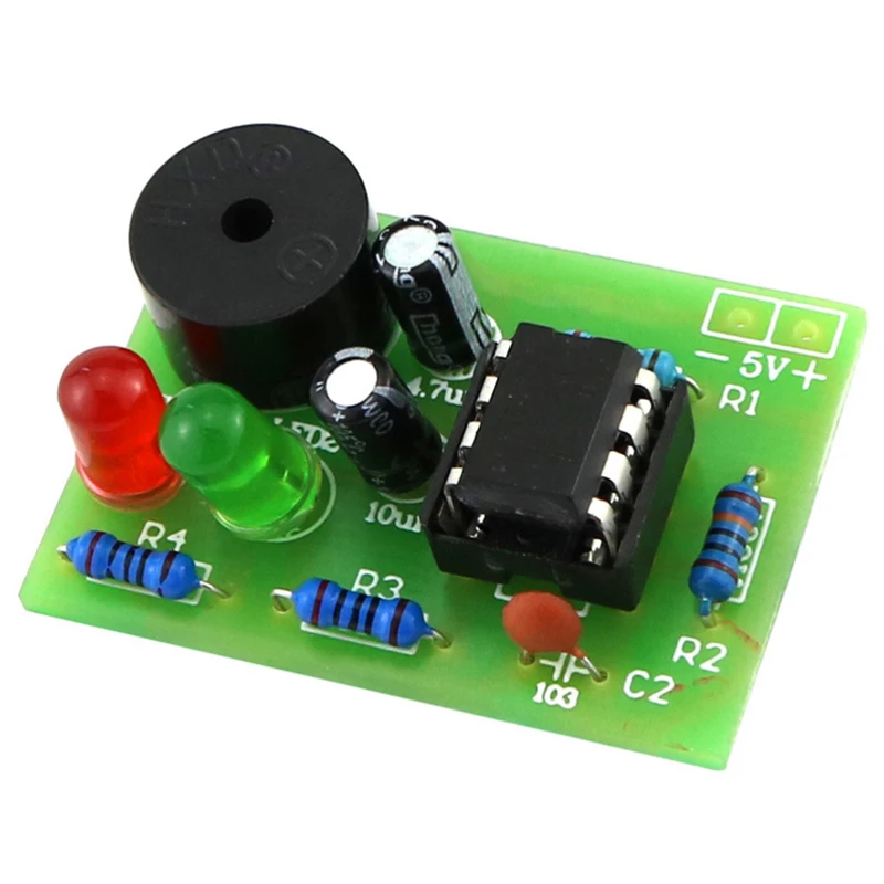 ✰✪NE555 DIY Kit LED Flasher & Signal Generator Circuit With PCB For Electronics Education & Solder Practice