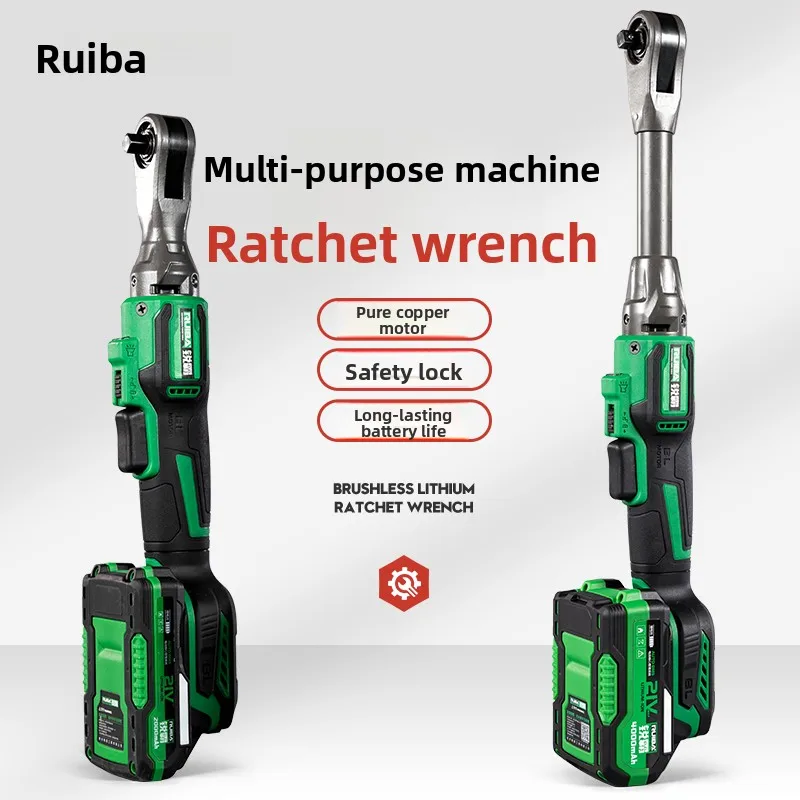 

RUIBA 1/2 дюйма 100NM бесщеточный аккумуляторный электрический ключ для Makita 18 В аккумуляторная отвертка электроинструменты RB-JL100AL