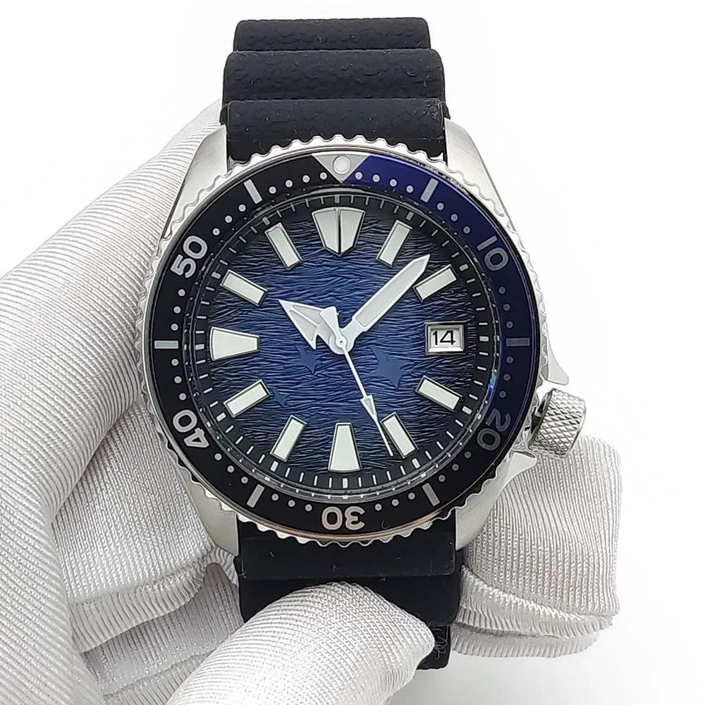 42MM SKX007 Watch NH35 Movement Men\'s Watch Automatic Mechanical Movement Stainless Steel Case Waterproof Sport Watch