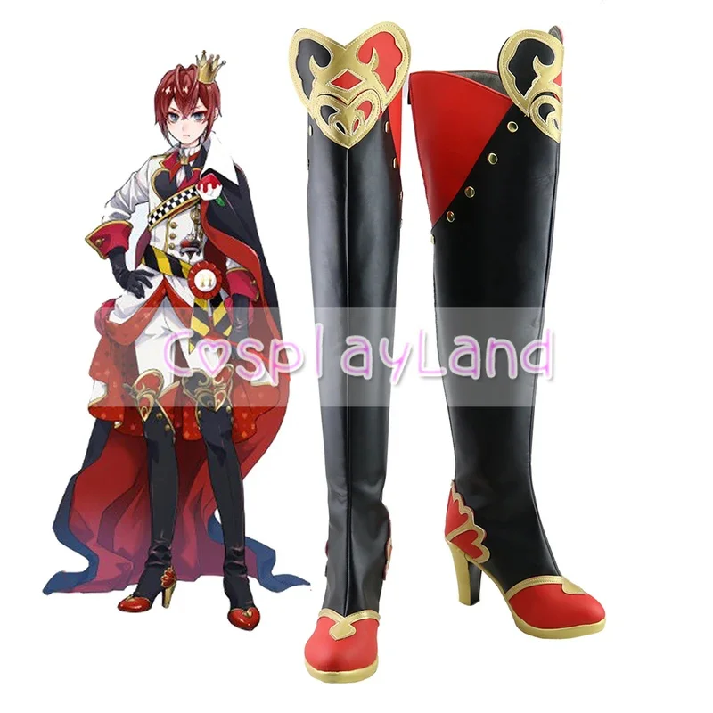 

Twisted Wonderland Villains Academy Adventure Game RoseKingdom Heartslabyul Riddle Rosehearts Cosplay Shoes Boots Women Shoes