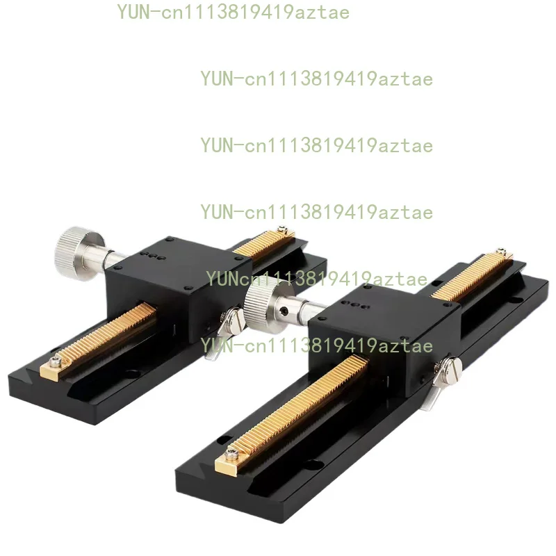X-axis Dovetail Groove Manual Fine Adjustment Displacement Sliding Table Long Stroke Vertical Lifting Platform LWX40/60/25-100