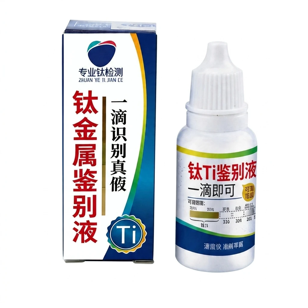 Titanium Testing Liquid Professional Alloy Identification Kit for Industrial Metal Analysis Reagent Fast Detection Tool