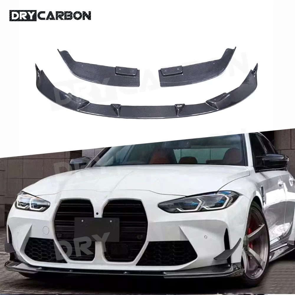 

Carbon Fiber Front Lip Bumper Chin Splitter Spoiler Car Body Kits Accessories FRP for BMW G80 M3 G82 G83 M4 2021-2024