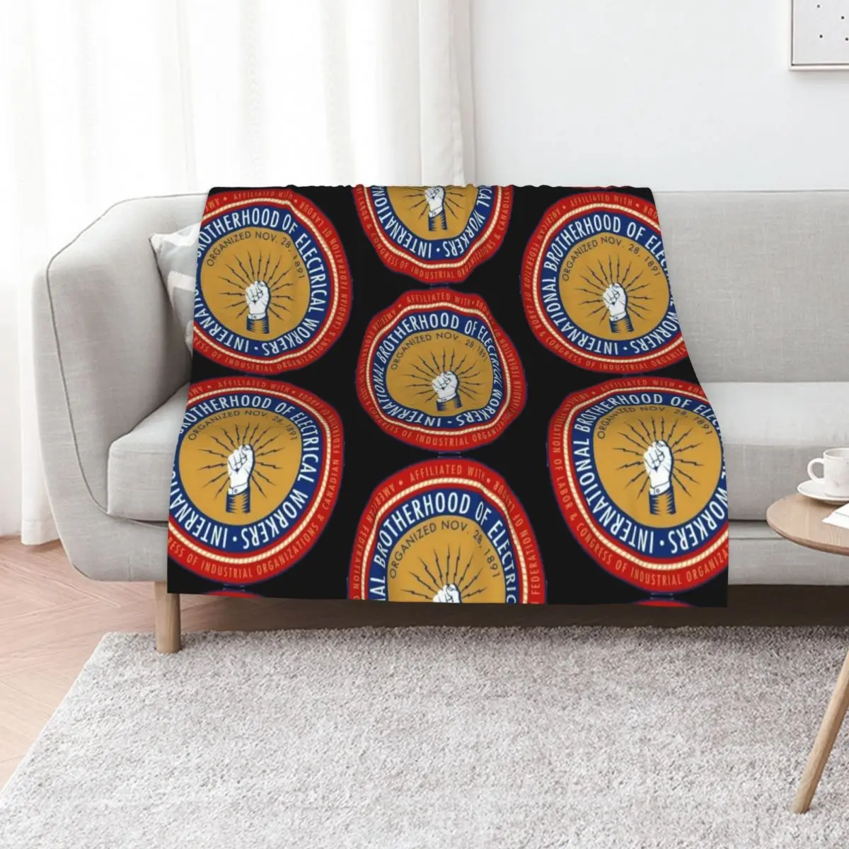 

IBEW electrician - Cool Throw Blanket Blankets Sofas Of Decoration Sofas Moving christmas decoration Blankets