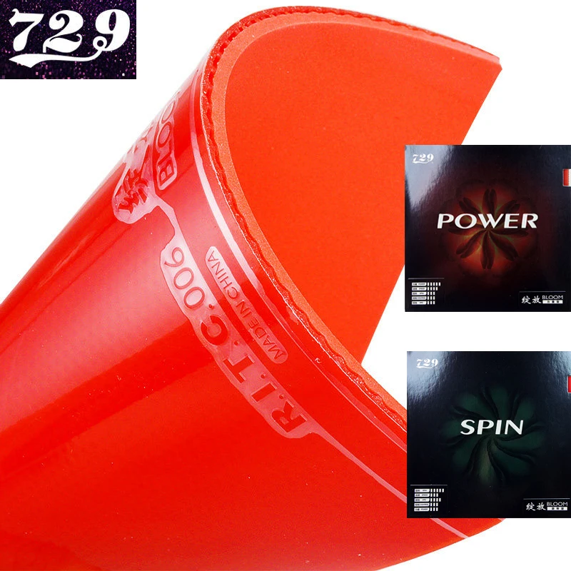 

Накладка для настольного тенниса Bloom POWER SPIN Friendship 729, соревновательная, с 729 шипами, липкая, с губкой, для быстрой атаки и топспинов