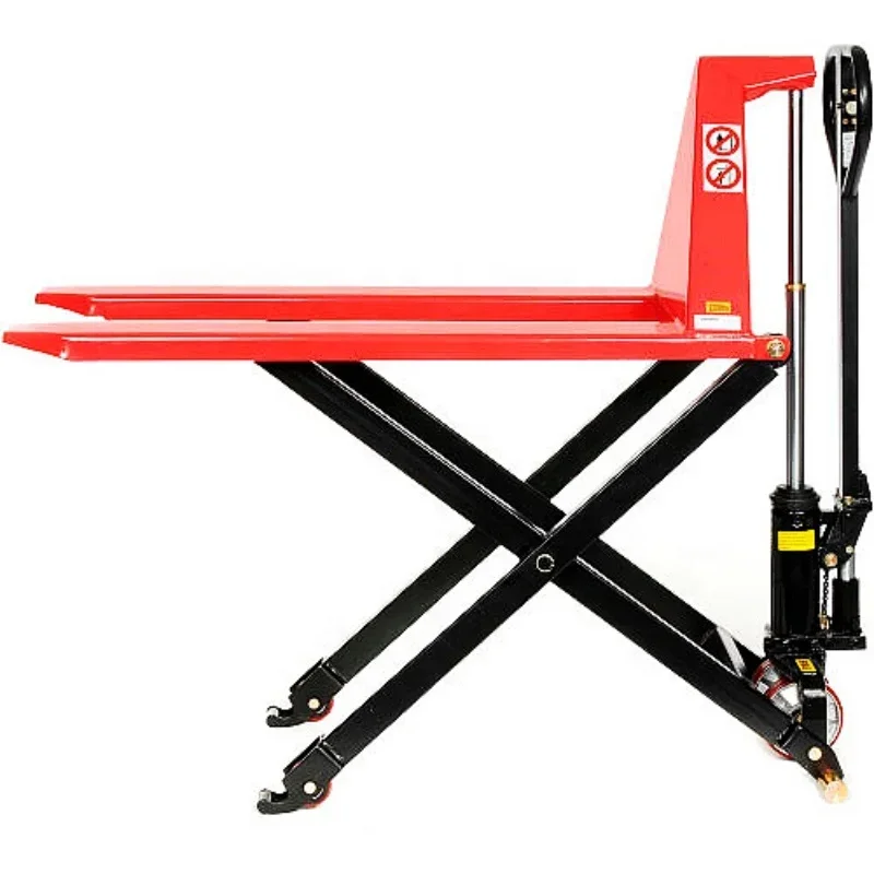 1.5 tons manual High Lift table Pallet Truck with very cheap price lift height 800mm