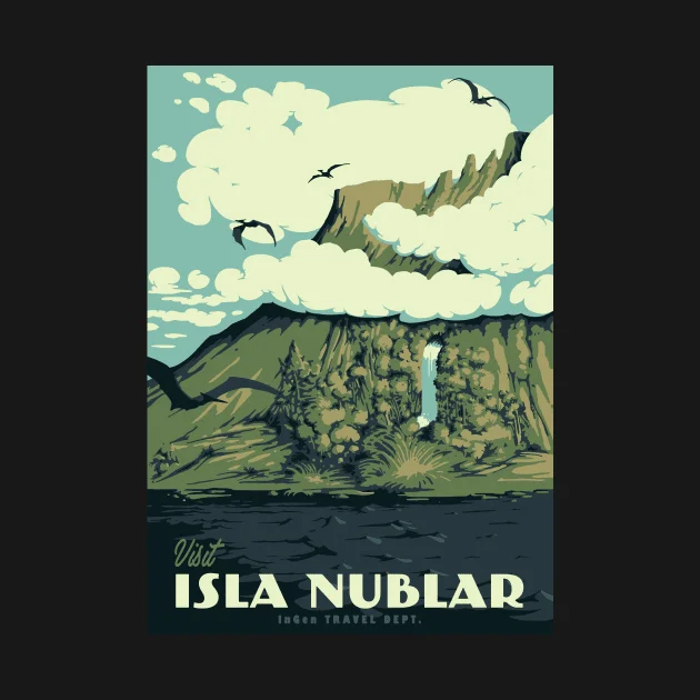 Visit Isla Nublar T-Shirt Men Women Clothes Oversized Cotton Tees New Fashion Top Tees