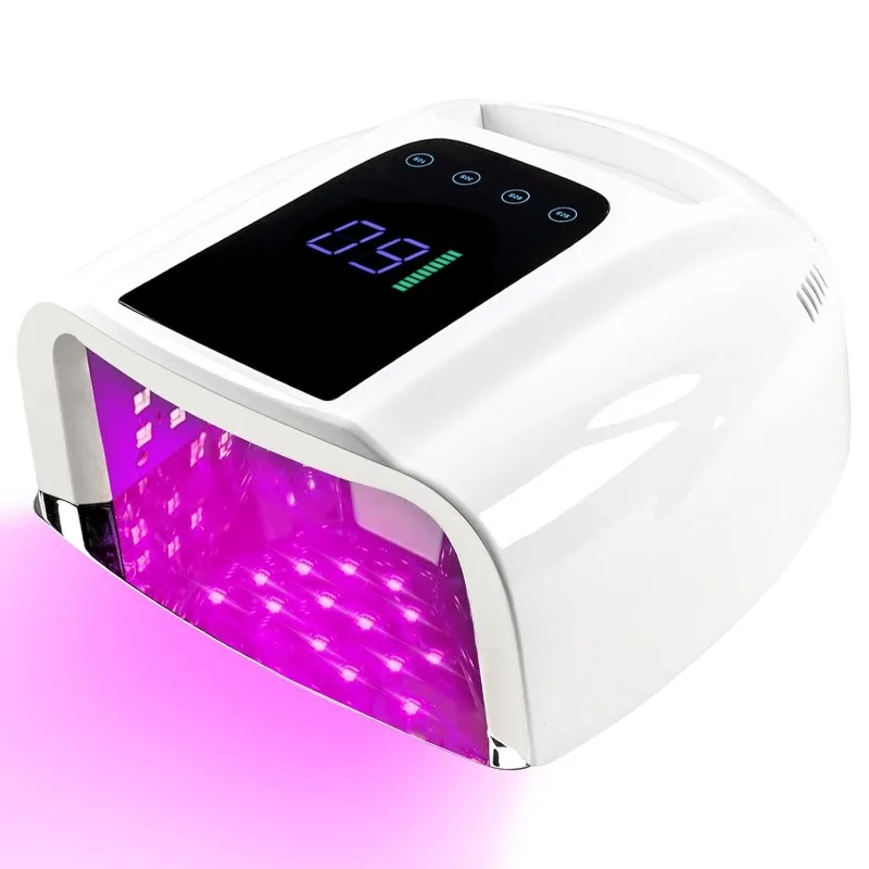 96W Rechargeable UV LED Nail Lamp Portable Cordless UV Light for Nail Dryer,Nail Cure Light with Removable Bottom