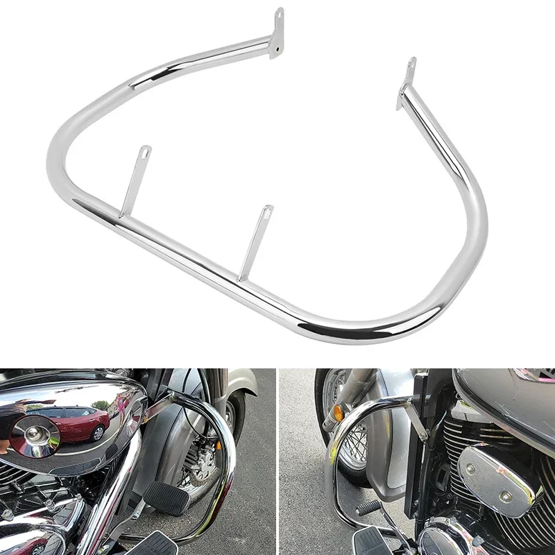 

Motorcycle Front Highway Engine Guard Crash Bar Chrome For Boulevard C50 2005-2011 M50 2005-2010 For Volusia VL800 2001-2011