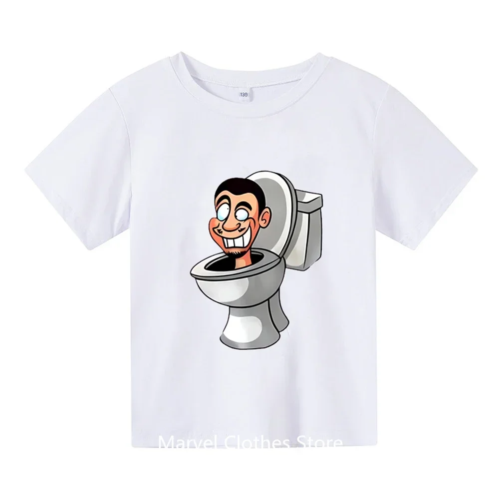 Hot Game Skibidi Toilet Tshirt Kids Cartoon Sweatshirts Tops Casual Boys Girls Pullovers Tees Children Sportwear T-shirts