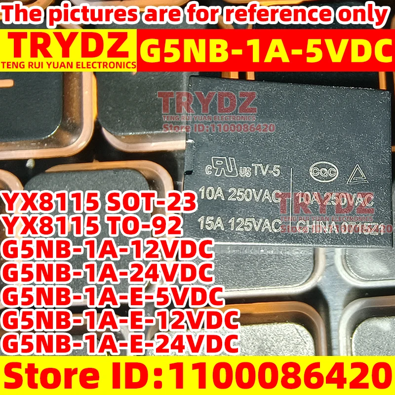 20-1pcs Original New G5NB-1A-5VDC G5NB-1A-12VDC G5NB-1A-24VDC G5NB-1A-E-5VDC G5NB-1A-E-12VDC G5NB-1A-E-24VDC YX8115