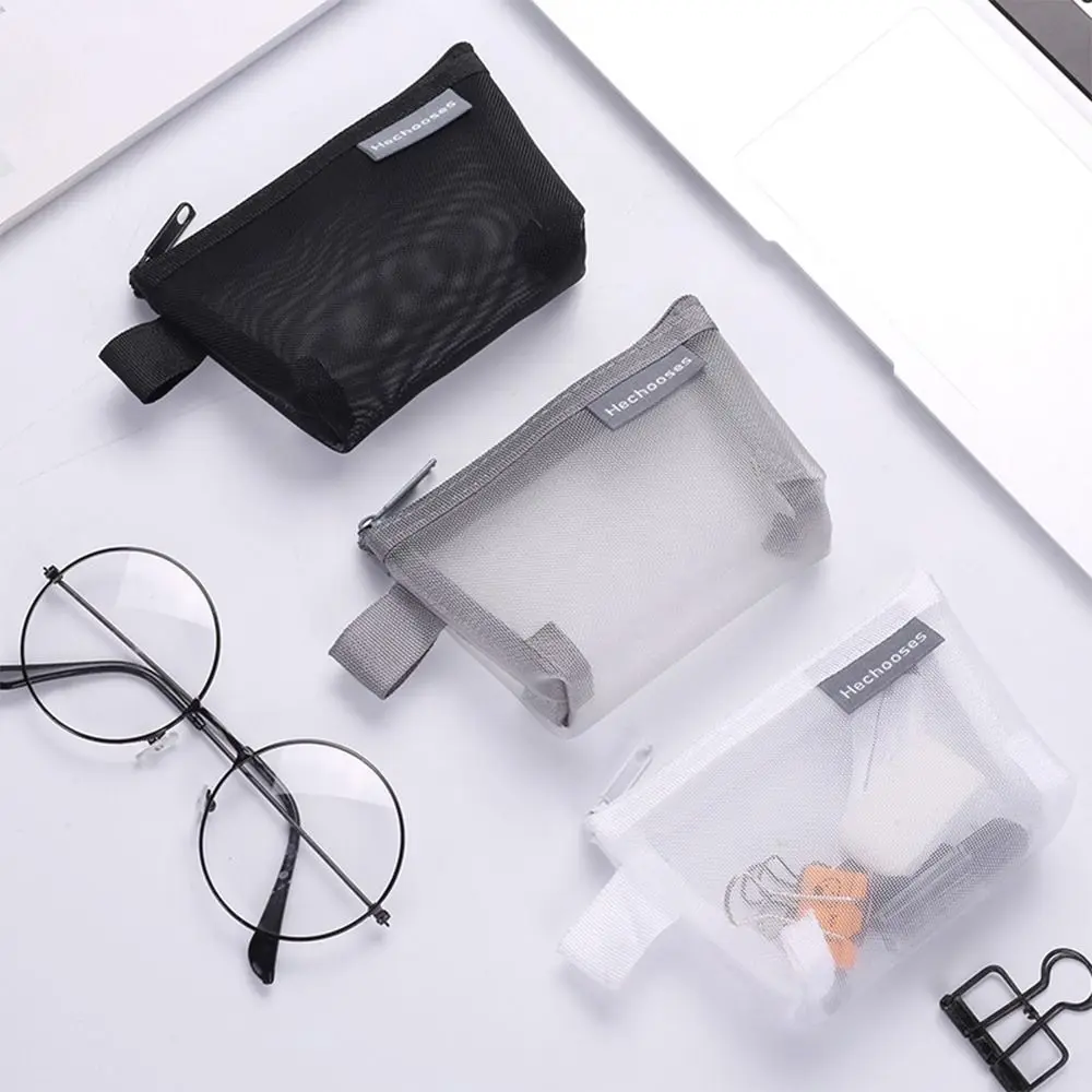 

Nylon Coin Purse Key Lipstick Three-dimensional Small Item Storage Coin Bag Mesh Card Holder Mini Cosmetic Bag