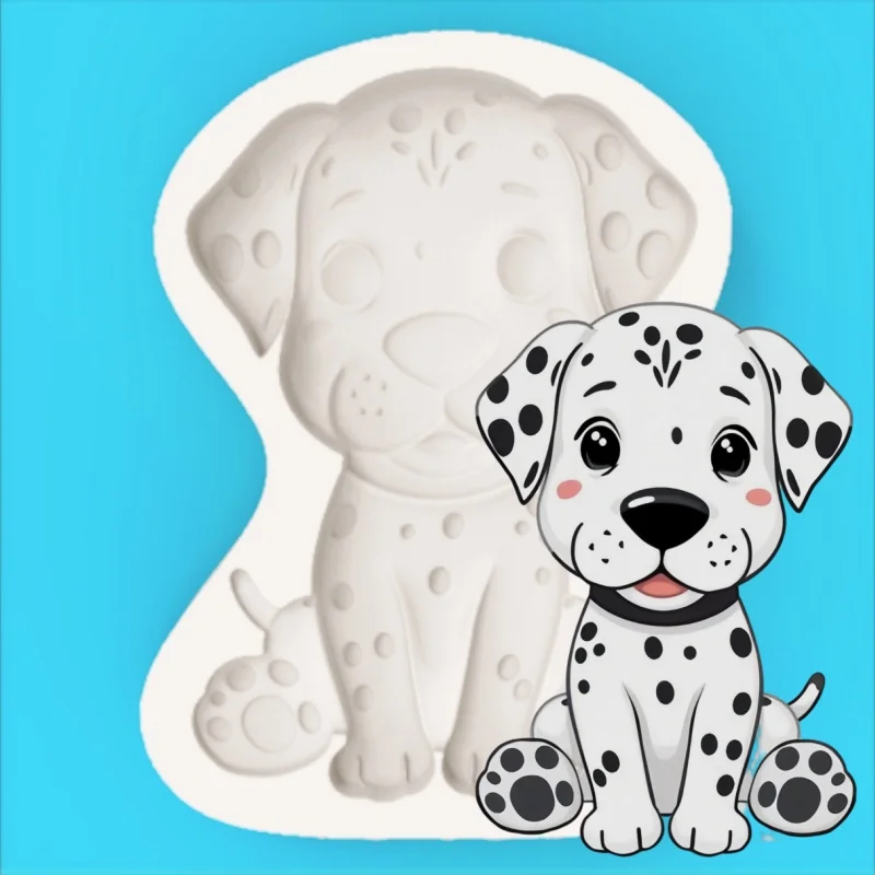 Cute and Fun ​ ​ Dalmatian Silicone Mold, Cute Spotted Shape, Silicone Mold for Fondant Chocolate Making