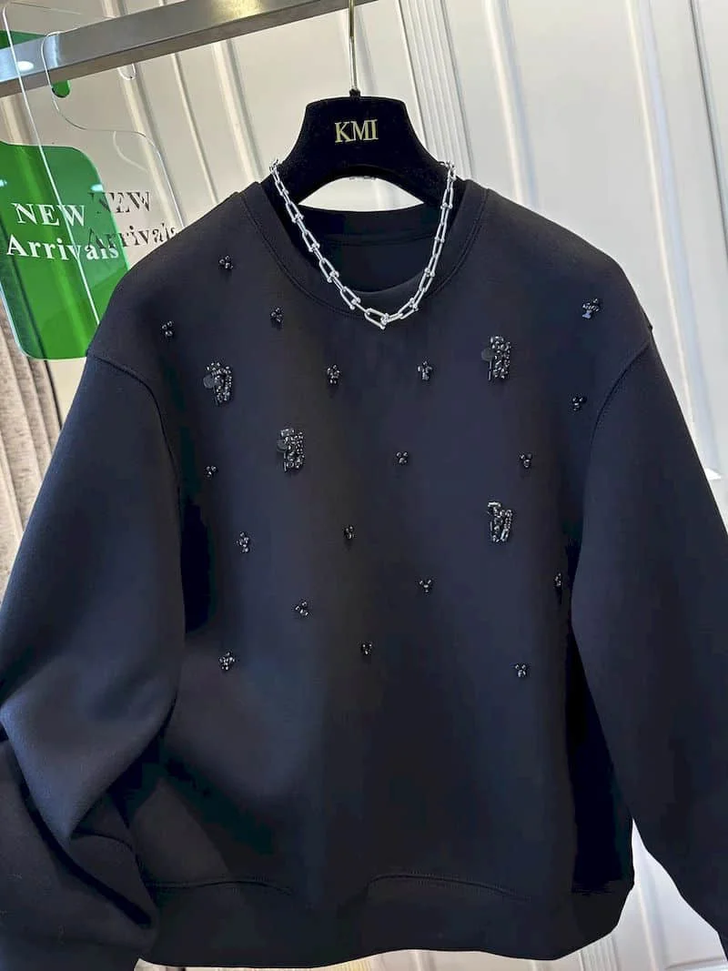 Jerséis de moda para mujer, sudadera fina con diseño de agujeros, Top informal de Color sólido, Jersey Simple, ropa Y2k, primavera y otoño