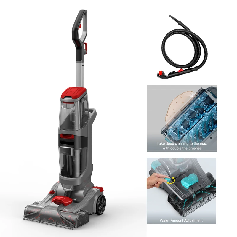 Powerful Suction Portable Carpet Vacuum Water Nozzle Spray Household Spot Cleaning for Pets Water Amount Adjustment for Hotels