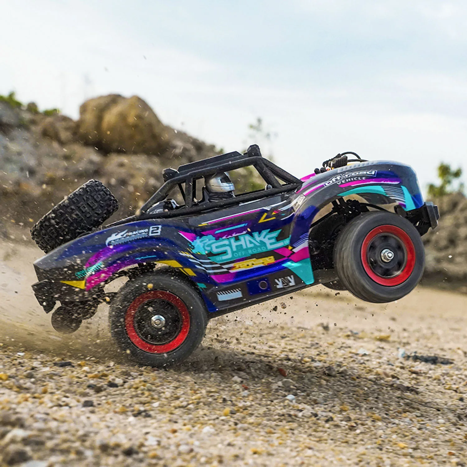 Toy 1/18 JJRC C8820-B 4x4 Radio Control Short Course Truck Off Road RC Car 25A Brushed ESC 380 Motor 31KM/H Metal Transmission - Image 5