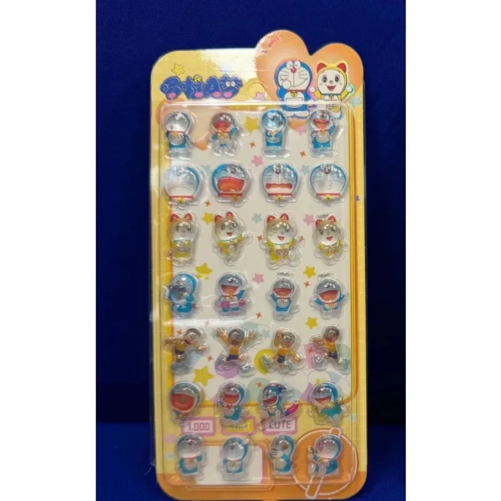 2026 New Doraemon 3D Stereoscopic Crystal Stickers Children's Creative Handbooks Stereoscopic Decoration Stickers