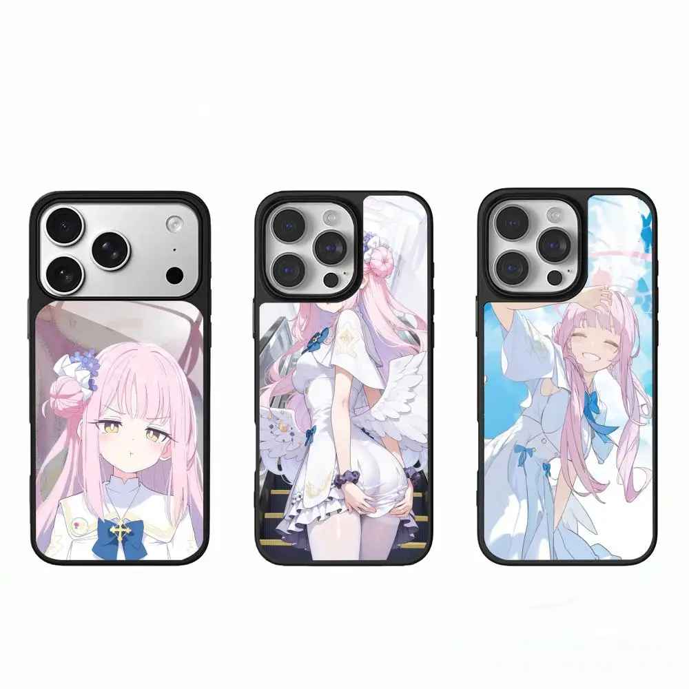 Hot Blue Archive Mika Phone Case For lPhone 17 16 e 15 14 13 12 11 Pro Max Plus For Anti-slip textured phone case view 2
