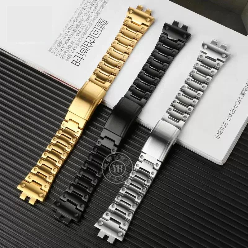 Watch Band For Casio G-SHOCK-GMW-B5000 Solid Stainless Steel Watch Strap Small Square Bracelet Watch Accessories Belt