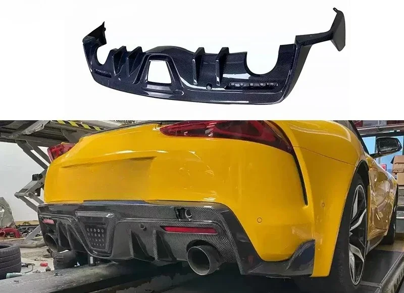Applicable To: Toyota SUPRA A90 A91 Bull Demon King Carbon Fiber Replacement Rear Lip Auto Parts Modification