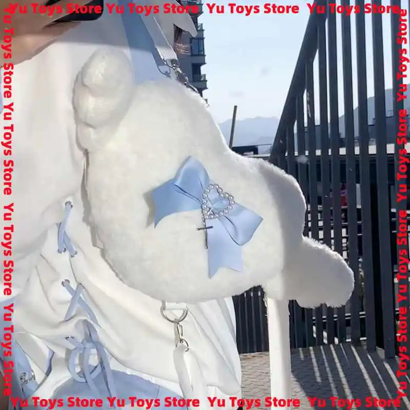 

В наличии милые японские плюшевые рюкзаки с ангелом, маленькое крыло, сумка в стиле Лолиты для девочек, сумка в форме сердца с бантом, повседневная сумка на плечо Y2k