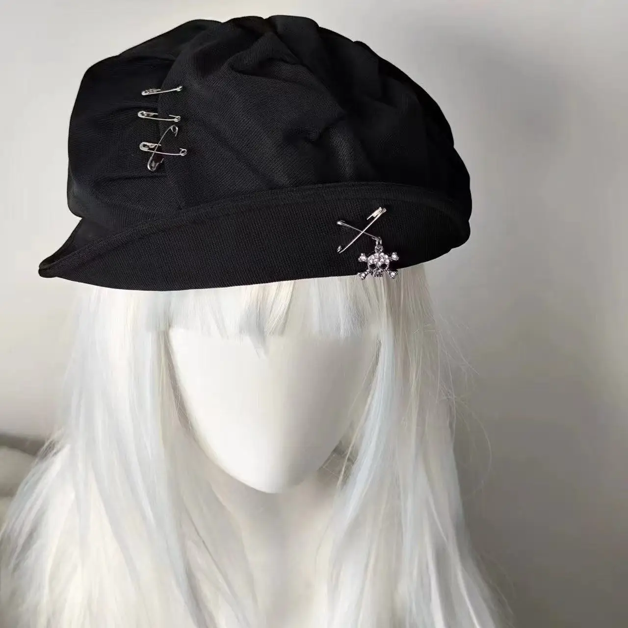 Original Design Simple Guitar Cloud Beret Show Face Small Personality Small Hat Handsome All Match Painter Hat
