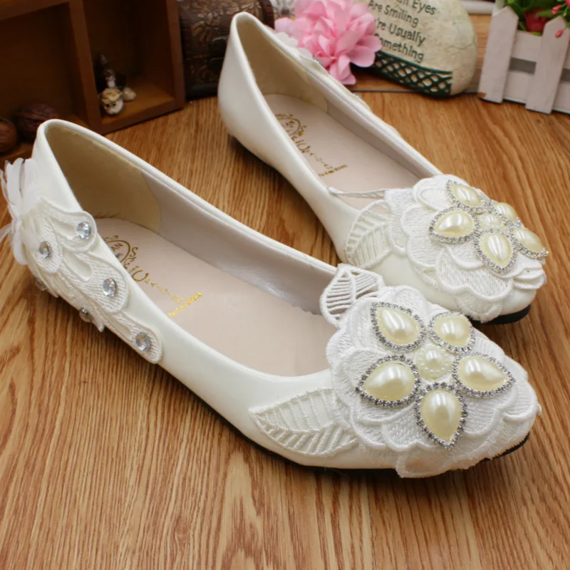 Women's New Luxury Pumps Wedding PU  3 5 8CM Thin Heels Fashion Rhinestone Bling Flower Woman Shoes Single Shoes