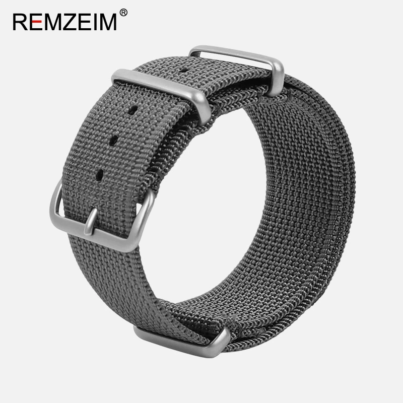 Hochwertiges Nylon-Uhrenarmband, braun, grün, schwarz, Band, Militär, lässig, Armband, Armee, Sport, Armband, Ersatzgürtel – Detail 11
