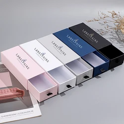 Paper Boxes with Custom Logo Personalized Sunglasses Perfume Cosmetic Drawer Container Cases Valentine Birthday Gift Packing 10P